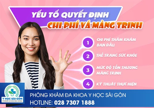 Chi Phí Vá Màng Trinh Hiện Nay Bao Nhiêu Tiền 